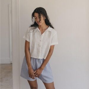 Gillian Stevens linen top